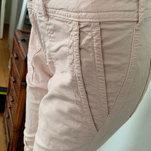 Anthropologie cargo pants light pink